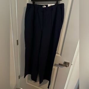 Sleek navy wide leg Dress Pants